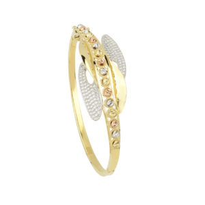14 Karat Gold Doric Cuff Bracelet