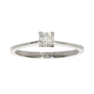 0.23 Carat D-SI1 Solitaire Diamond Ring 14K Gold