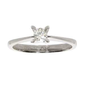 0.20 Carat F-SI1 Solitaire Diamond Ring 18K Gold