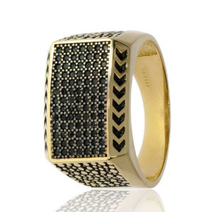 Men’s 14K Gold Square Face Signet Ring