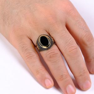 14K Gold Men’s Ring with Seljuk Motifs