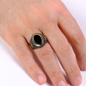 14K Gold Ottoman Tughra Men’s Ring