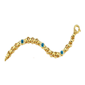 Cetaş 14K Fortuna Evil Eye Gold Bracelet