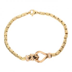 Cetaş 14K Leopard Bracelet