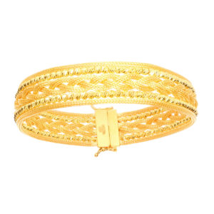 Ball Gold 22 Karat Braided Chain Gold Bracelet
