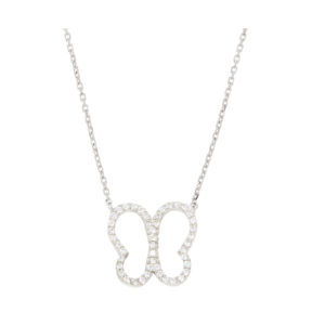 14K Gold Angel Wing Symbol Pendant Necklace