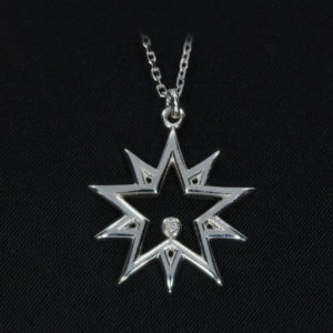 14K Gold Star Symbol Pendant Necklace