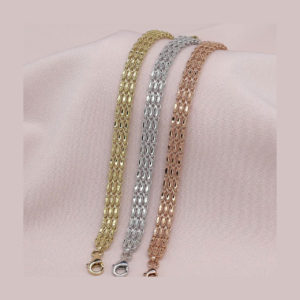 Label Pen-Shaped 14K Gold Bracelet