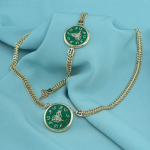 Label Heirloom 14K Gold Bracelet and Necklace Set