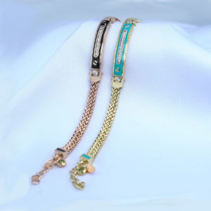 Label Plated 14K Gold Bracelet