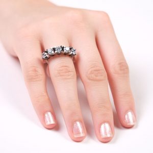 14K Gold Five Stone Fancy Ring