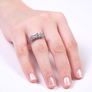 14K Gold Five Stone Fancy Ring