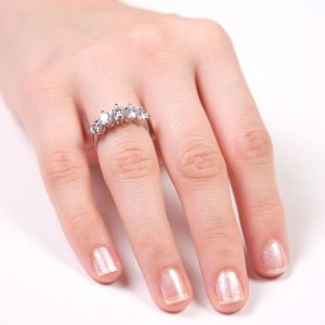 14K Gold Classic Five Stone Ring