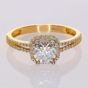 14K Gold Solitaire Ring