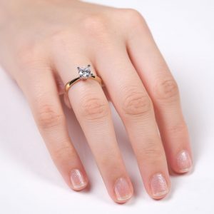 14K Gold Solitaire Ring