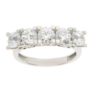 14K Gold Classic Five Stone Ring