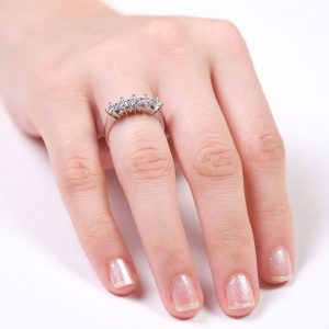 14K Gold Classic Five Stone Ring