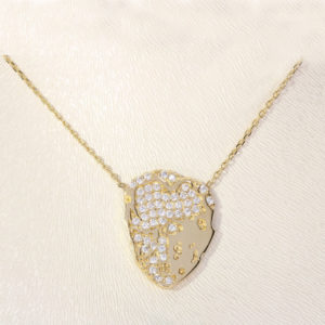 14K Gold Fancy Atatürk Signature Pendant