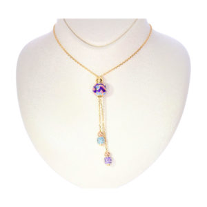 14K Gold Fancy Ball/Sphere Symbol Necklace