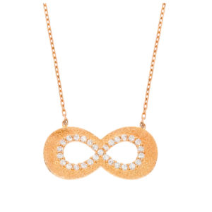 14K Gold Fancy Infinity Symbol Necklace