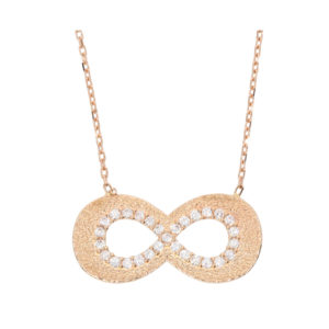 14K Gold Infinity Symbol Pendant Necklace