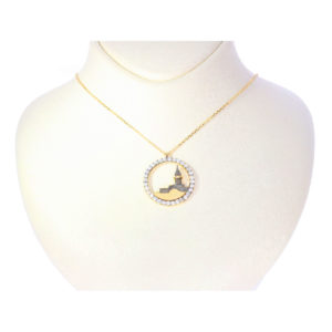 14K Gold Galata Tower Symbol Nostalgia Necklace