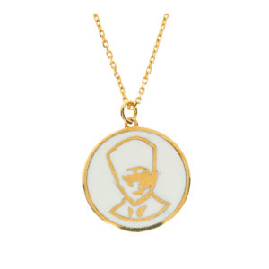 14K Gold Atatürk Symbol Medallion Necklace