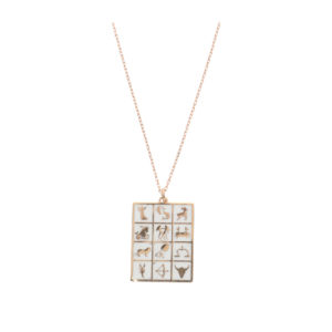 14K Gold Zodiac Sign Pendant Necklace