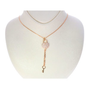 14K Gold Classic Key Pendant Necklace