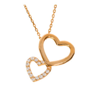14K Gold Heart Symbol Fancy Necklace
