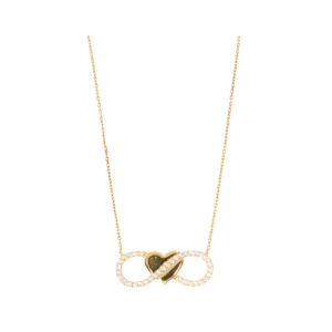 14K Gold Infinity Symbol Pendant Necklace