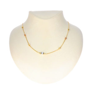14K Gold Ball Bead Necklace