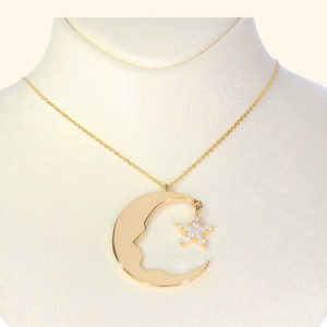 14K Gold Atatürk Symbol Pendant Necklace