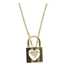 14K Gold Key Pendant Necklace