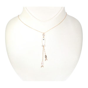 14K Gold Trendy Fish Symbol Necklace