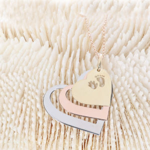 14K Gold Fancy Heart Pendant Necklace