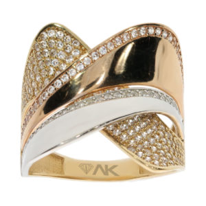 14K Gold Statement Ring
