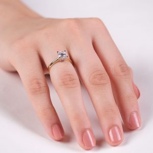 Classic 14K Gold Solitaire Ring