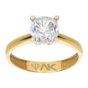 Classic 14K Gold Solitaire Ring