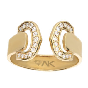 14K Gold Fancy Statement Ring