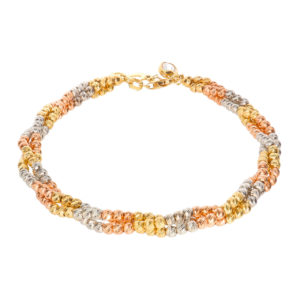 14K Gold Sphere Ball Elegant Bracelet