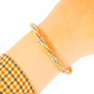 14K Gold Sphere Ball Elegant Bracelet