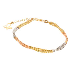 14K Gold Sphere Ball Elegant Bracelet