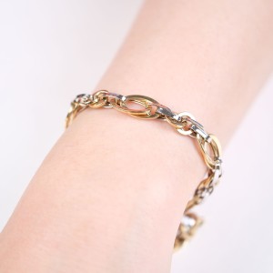 14K Gold Interlocking ID Bracelet