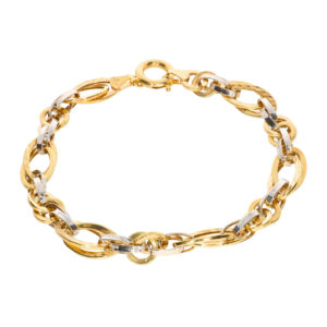 14K Gold Interlocking ID Bracelet