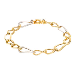 14K Gold Interlocking ID Bracelet