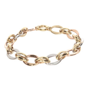 14K Gold Interlocking ID Bracelet