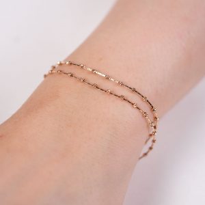 14 Ayar Altın Küre Top Simgeli İtalyan Bileklik