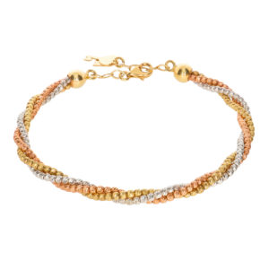 14K Gold Sphere Ball Elegant Bracelet