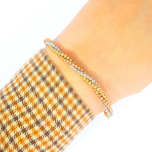 14K Gold Sphere Ball Elegant Bracelet